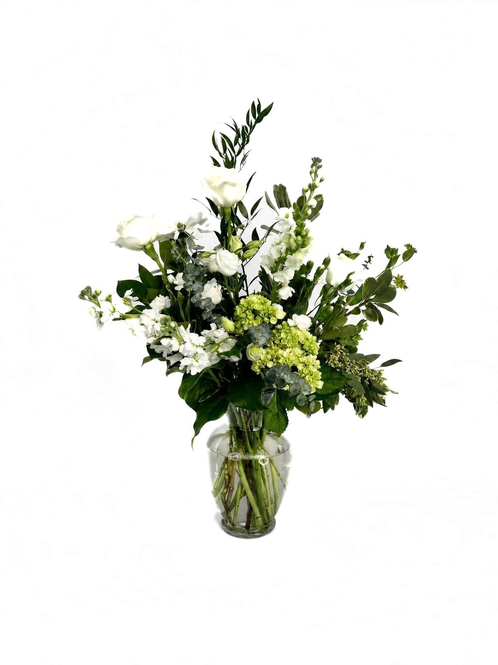 Green & White Funeral Arrangement